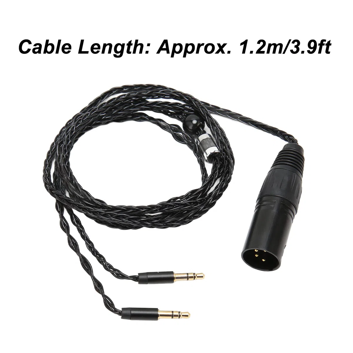 4-pinowy XLR Męski na Podwójny 3.5mm Wtyczka Kabel Audio Słuchawek dla Hifiman Arya, dla Sundara, dla Ananda, dla HE400SE, dla MDR-Z7, Z7M2, Z1R, dla D7200.