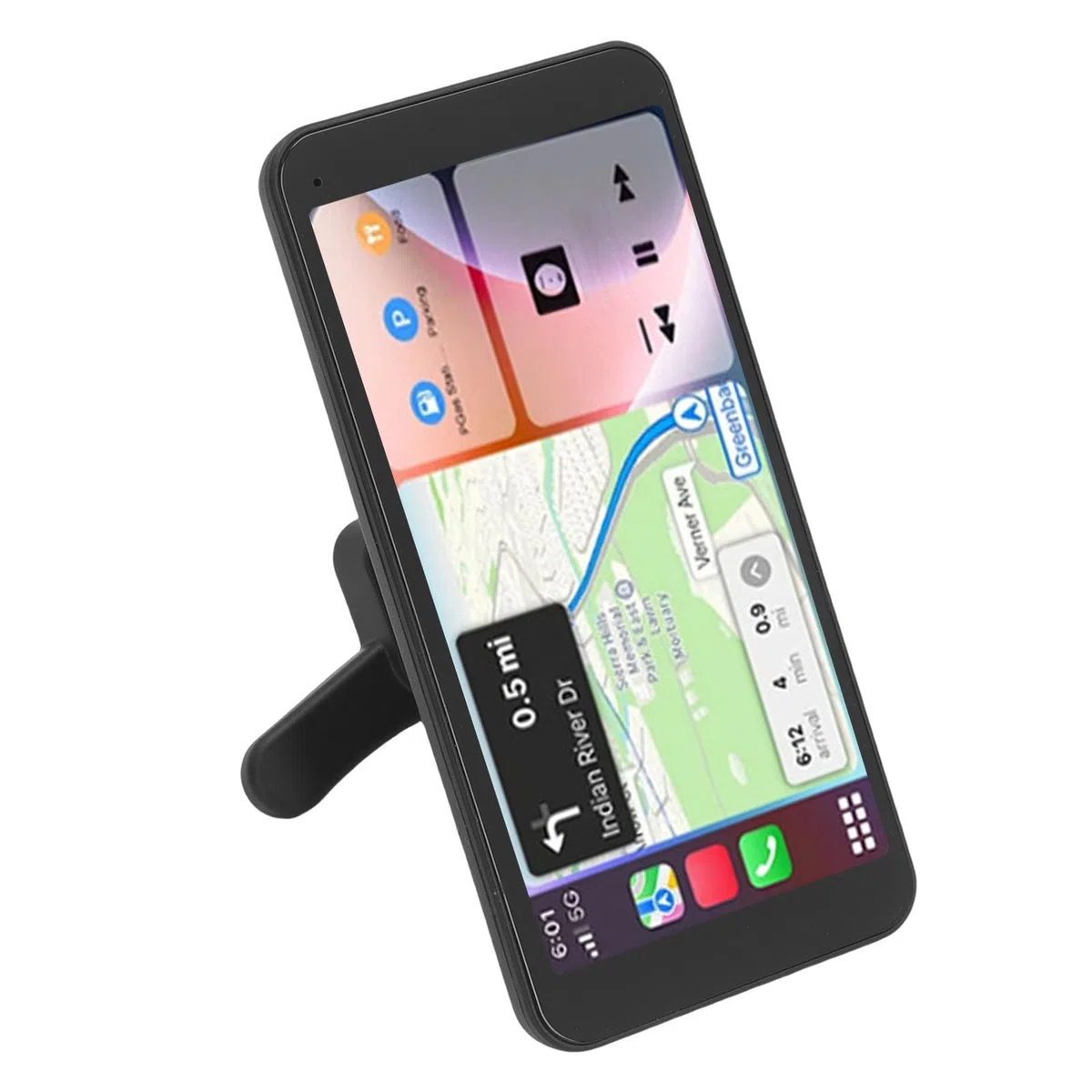 Bezprzewodowy Ekran Samochodowy 6.5 Calowy Ekran Dotykowy HD Bluetooth Sterowanie Głosowe Nawigacja Strumieniowe Przesyłanie Muzyki