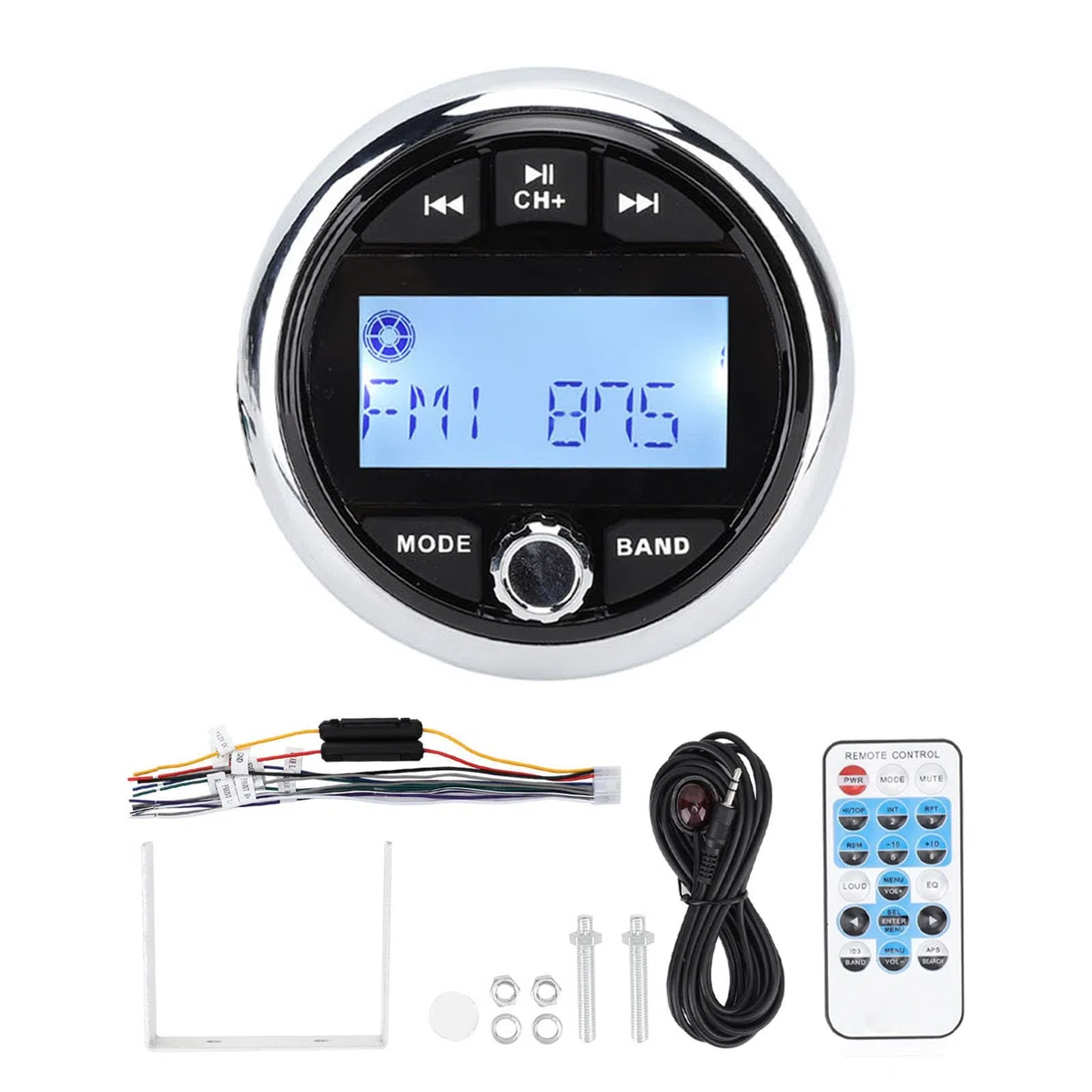 DC 12V Marine Stereo Odbiornik MP3 Odtwarzacz Media Digital Media Muzyka dla Yacht RV Engineering Pojazd Definitive Electric Electric Jest Zamknięty dla Niezawodności Płetwy
