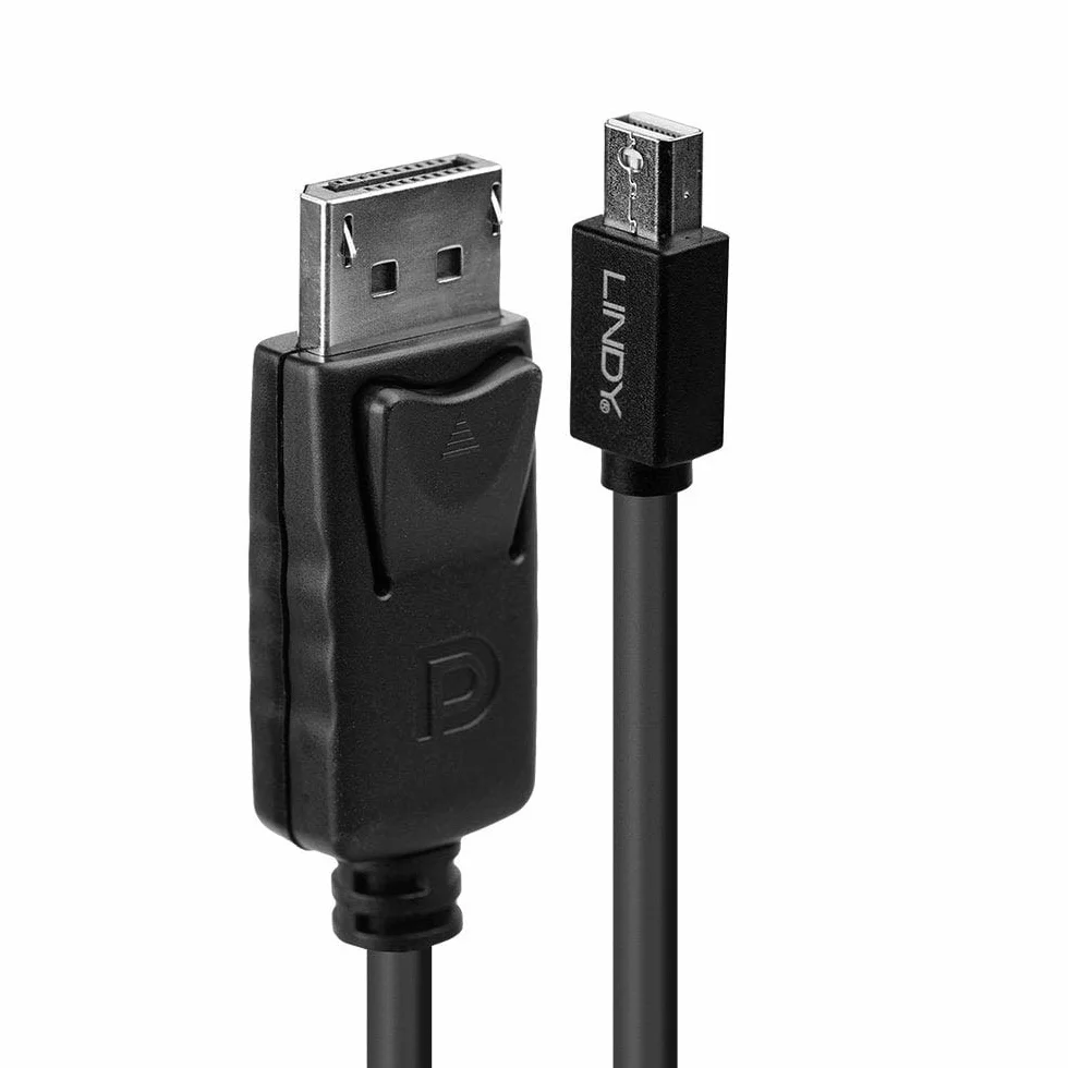 LINDY 2 m kabel Mini DisplayPort do DisplayPort, czarny