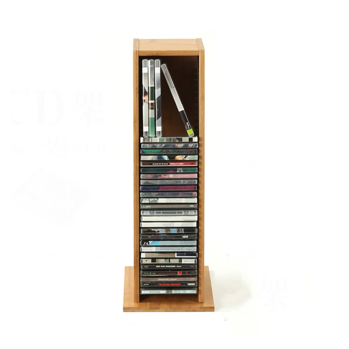 Półka na płyty Pudełko do przechowywania płyt CD Atrakcyjny i stylowy wygląd Otwierany stojak na płyty CD mieści 39 płyt CD: miejsce na półce Stół Biurko Organizuj multimedia Posiadacz kolekcji rekord
