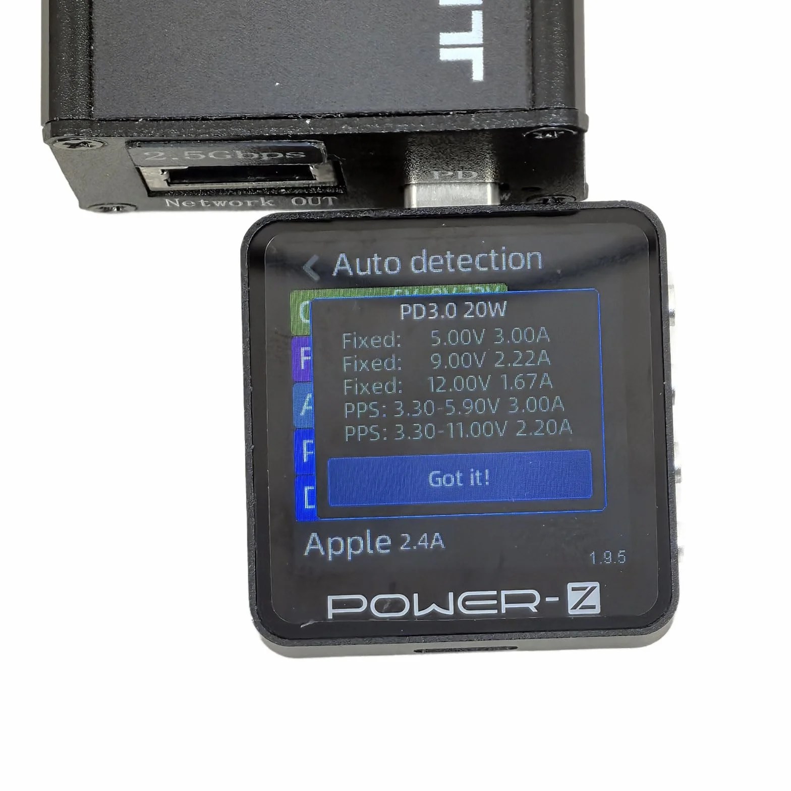 Rozdzielacz PoE 2,5 Gb/s adapter USB-C 20 W PD3.0 PPS QC 4+/3.0 802.3at