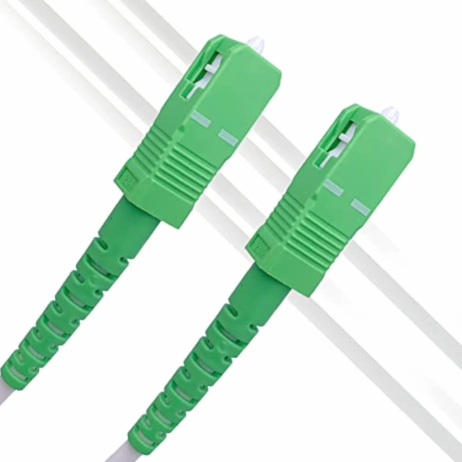 10m Kabel światłowodowy do Orange Livebox, Red SFR Box i Bouygues Telecom Bbox, SC/APC do SC/APC Simplex OS2 jednomodowy 9/125μm LSZH, biały (10m)