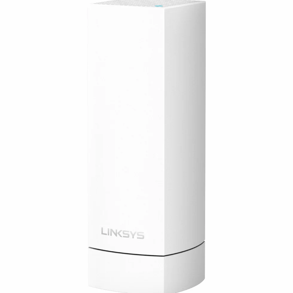Uchwyt ścienny Linksys Velop WHA0301 – uchwyt do routera systemu WLAN Wi-Fi Velop – do węzłów trójpasmowych i dwupasmowych – 1 szt., biały