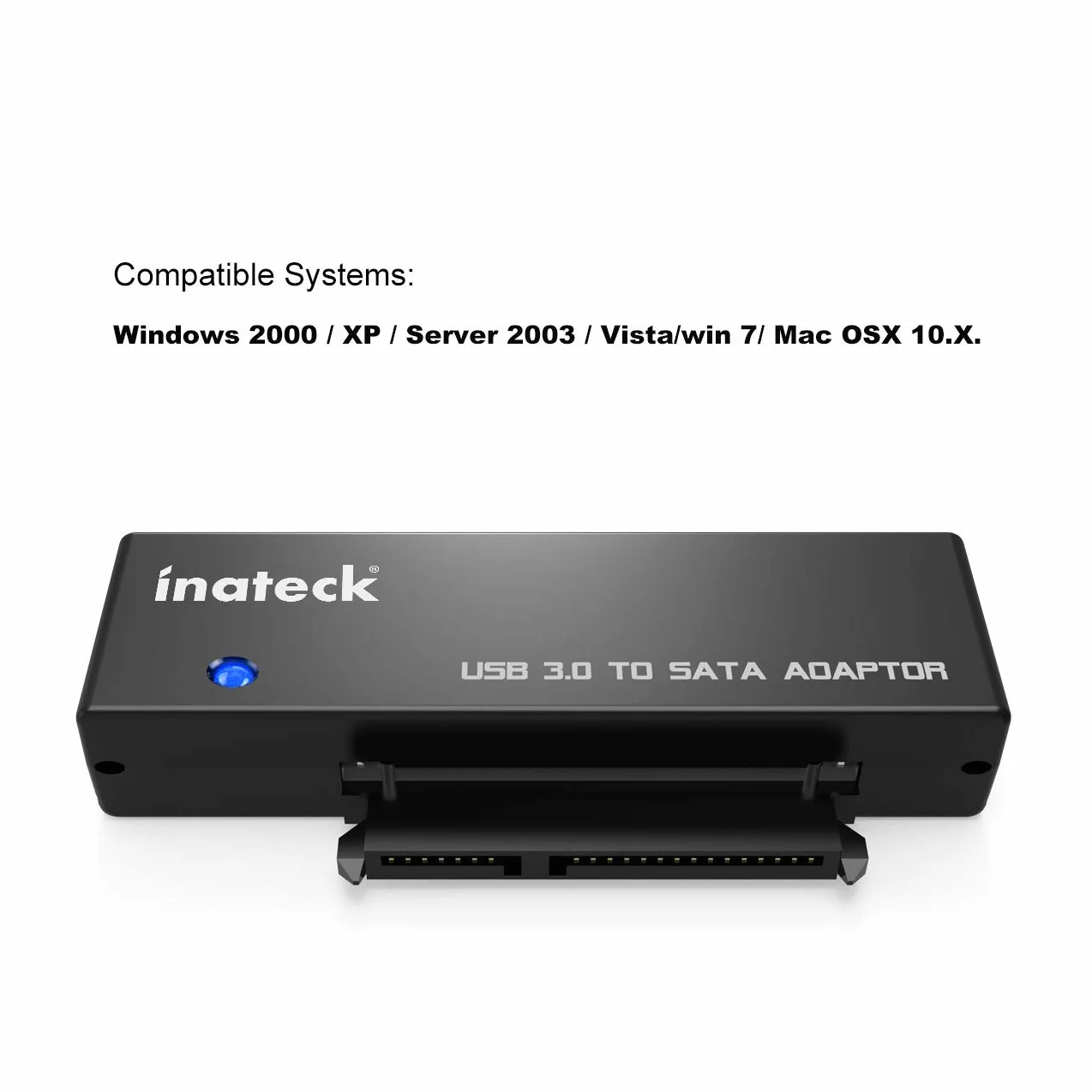 Inateck Konwerter USB 3.0 na SATA Adapter do Dysków 2,5/3,5 cala HDD SSD z Zasilaczem 12 V 2 A