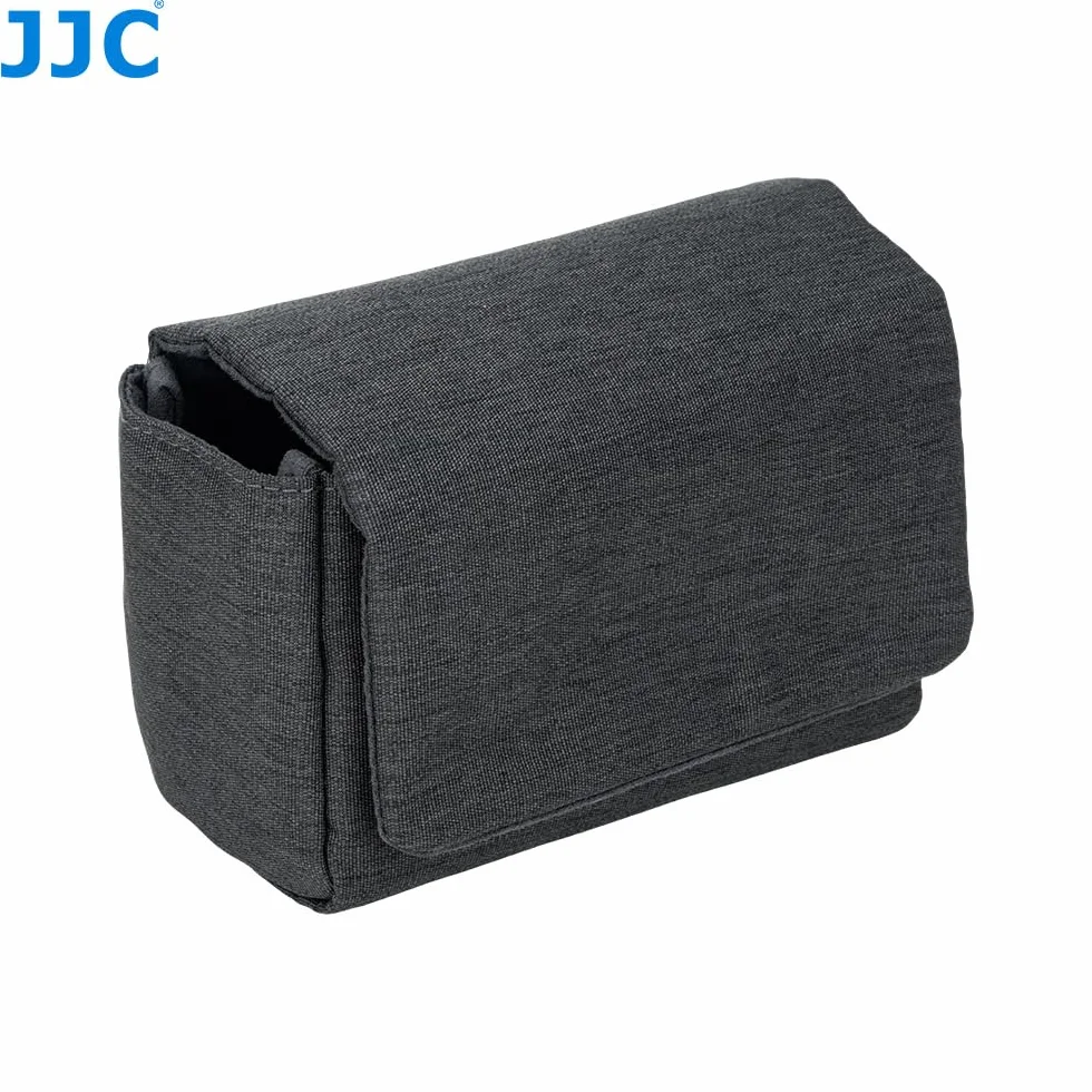 JJC Kompaktowe etui na aparat z wytrzymałą tkaniną poliestrową Oxford (zamknięcie magnetyczne) do Fuji X100VI X-E5 w XF23mm XF27mm F2.8 obiektyw i PowerShot V1, ochronna torebka do przechowywania z