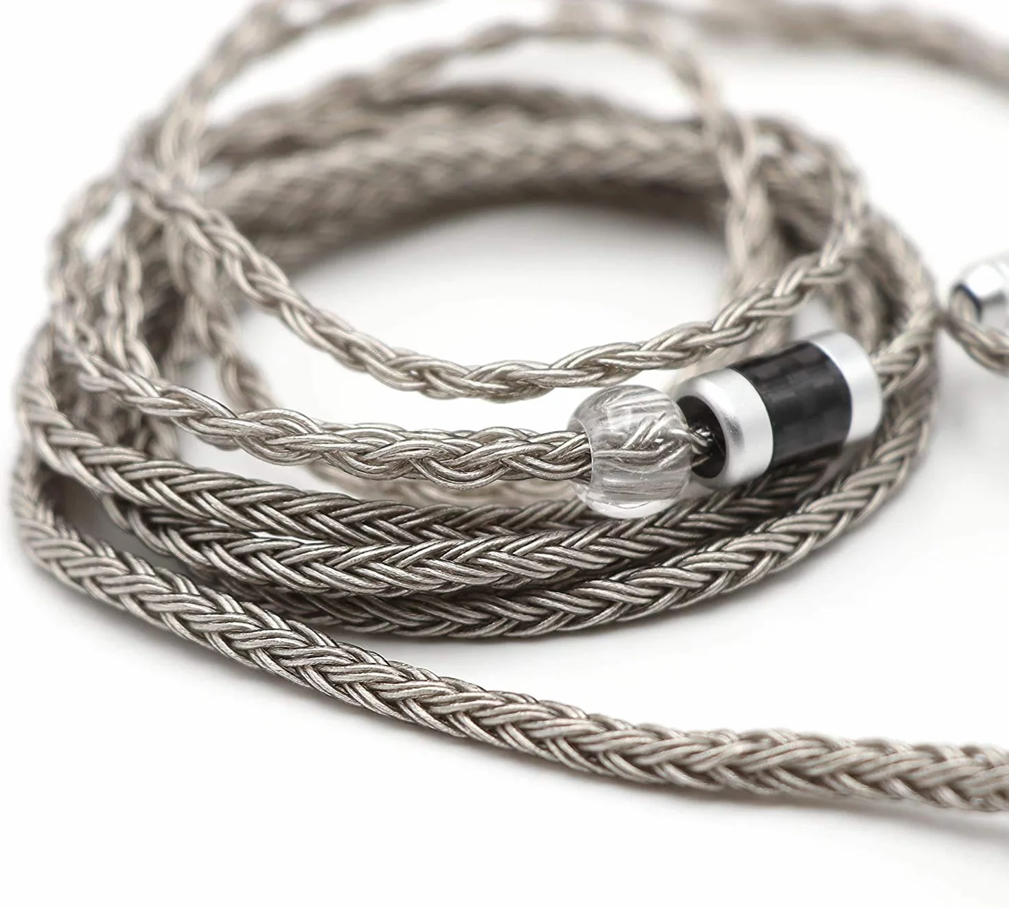 Linsoul Tripowin Zonie 16-rdzeniowy posrebrzany kabel do słuchawek (2-pinowy 0,78, 3,5 mm, szary)
