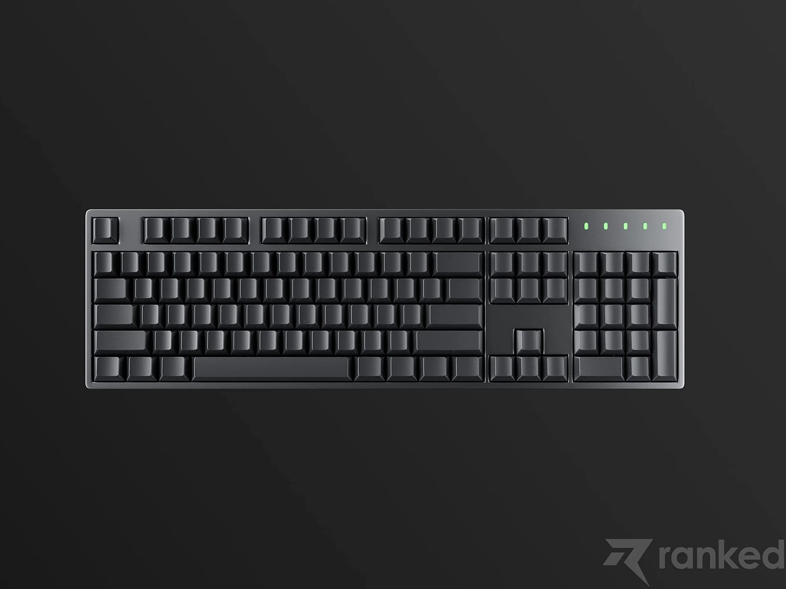 Ranked Zestaw Pustych Nasadek Klawiszy Premium | Grubość 1,4 mm PBT | Cherry Profile dla Klawiatury Mechanicznej (Czarny, 139 Klawisze)