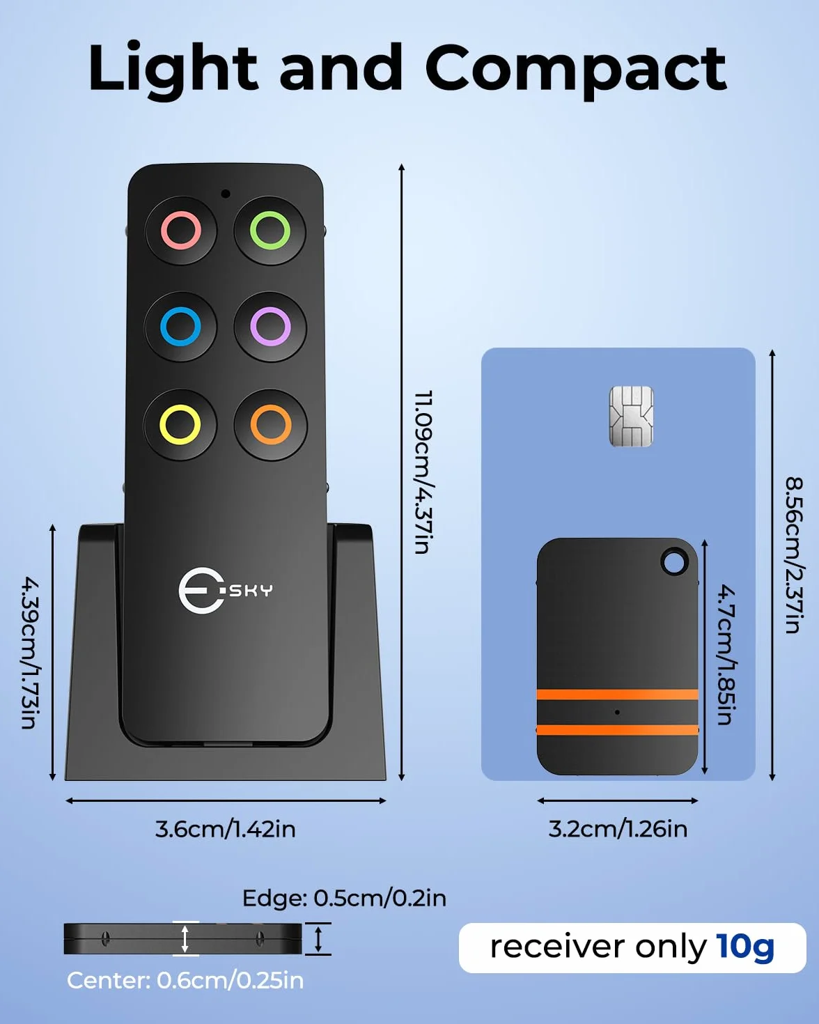 Esky Lokalizator kluczy, tracker kluczy z zapasowym nadajnikiem RF, bezprzewodowy lokalizator przedmiotów RF, bezprzewodowy lokalizator kluczy z breloczkiem, lokalizator telefonu, tracker zwierząt