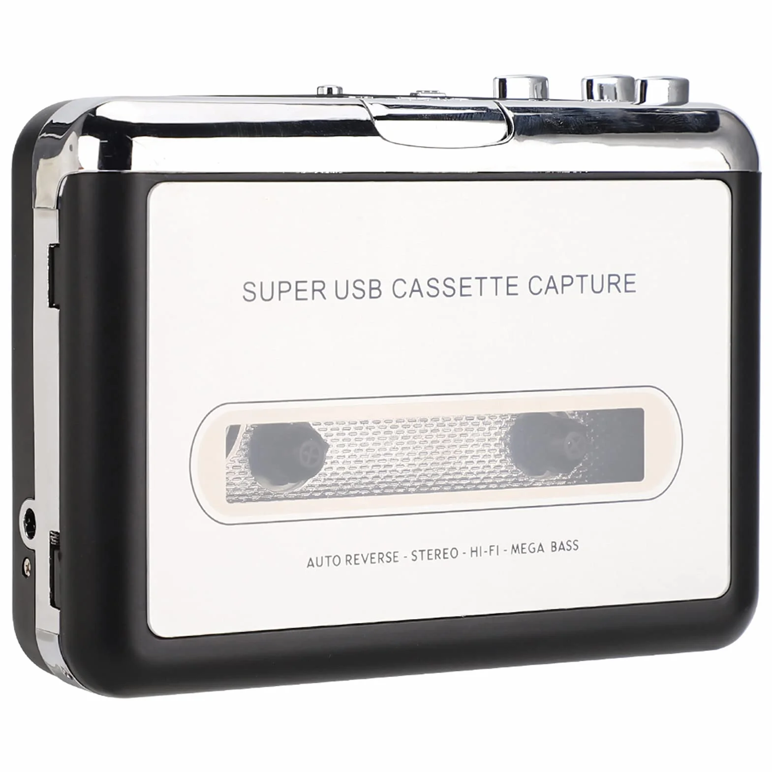 Kassettenrekoder Przenośny Odtwarzacz Taśm USB na MP3 Stereofoniczny Odtwarzacz Muzyki