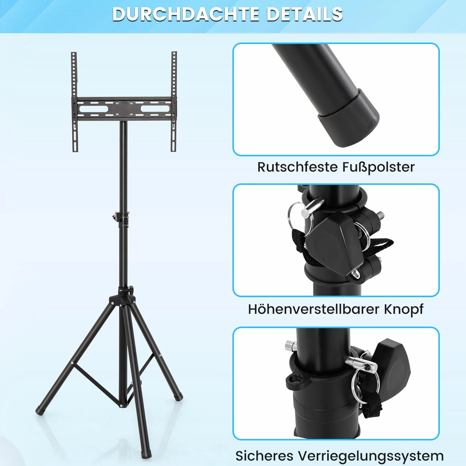 COSTWAY Stojak pod telewizor z regulacją wysokości, 21–47 cali, 35 kg, 450x100 mm, czarny