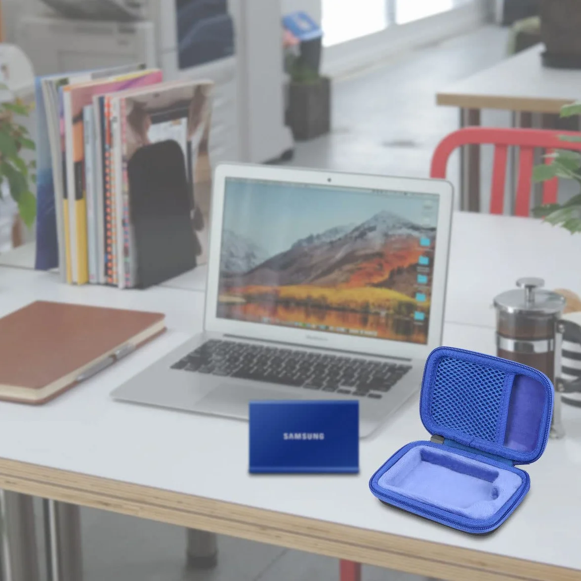 co2CREA Twarde etui do Samsung T7 Touch / T7 Portable SSD 500 GB 1TB 2TB case etui ochronne