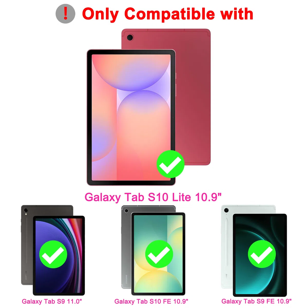 Etui na klawiaturę do Samsung Galaxy Tab S9 FE - 7 kolorowych oświetlenia touchpad tablet Cover z uchwytem na długopis - podświetlana klawiatura niemiecka QWERTZ Layout