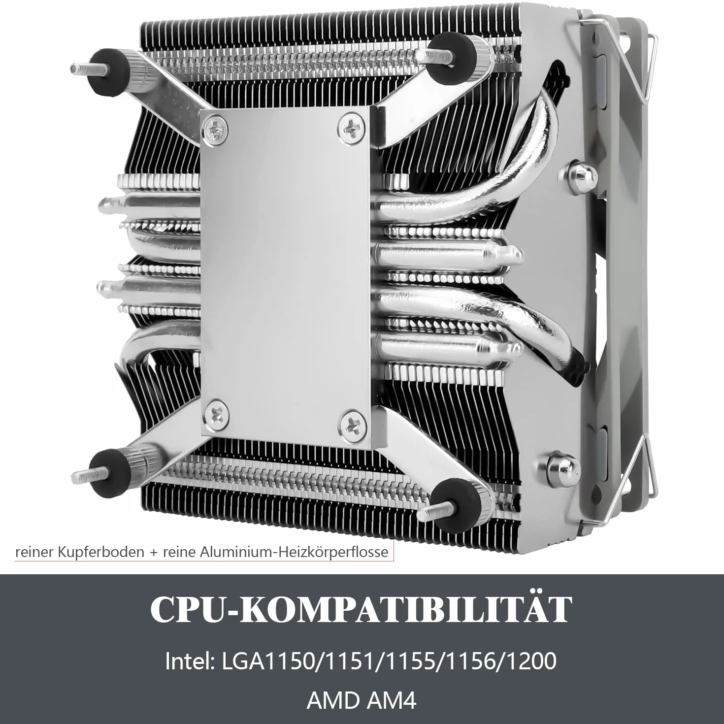 Thermalright AXP90-X53 Niskoprofilowa chłodnica powietrza procesora, 53 mm, wentylator TL-9015 Slin PWM, AGHP, AMD AM4/Intel 1700/1150/1151/1200