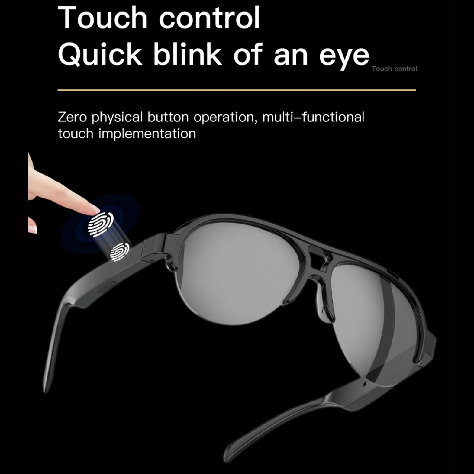 Inteligentne Okulary dla Mężczyzn Kobiety, Tłumacz Bluetooth AI z Tłumaczeniem w Czasie Rzeczywistym Obsługuje 144 Języki, Szklanki Kontroli Głosu z Mikrofonem i Głośnikiem