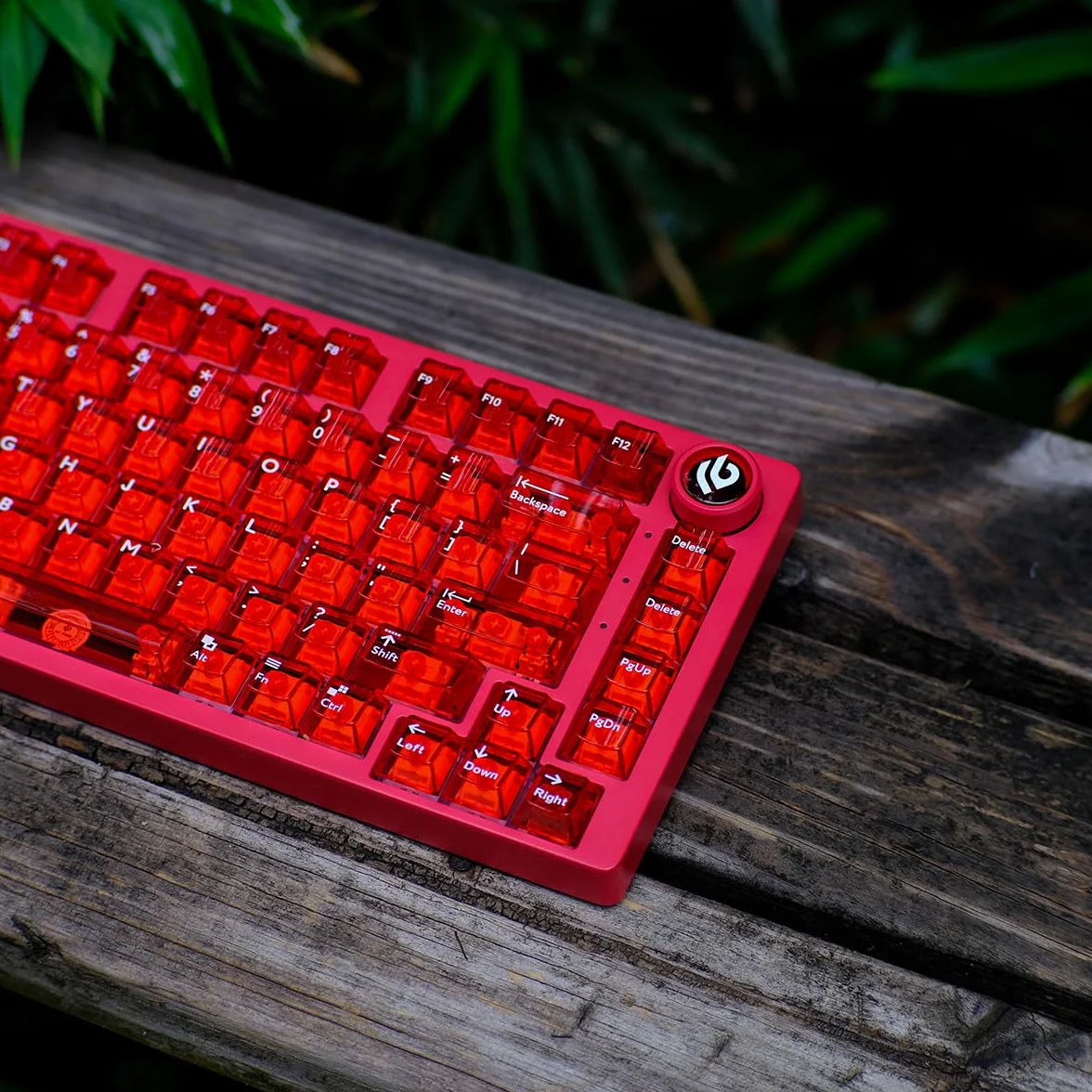 114 klawiszy przezroczyste nasadki na klawisze PC Cherry Profile Red Keycap Set Fit for Cherry Mx Switches klawiatura mechaniczna