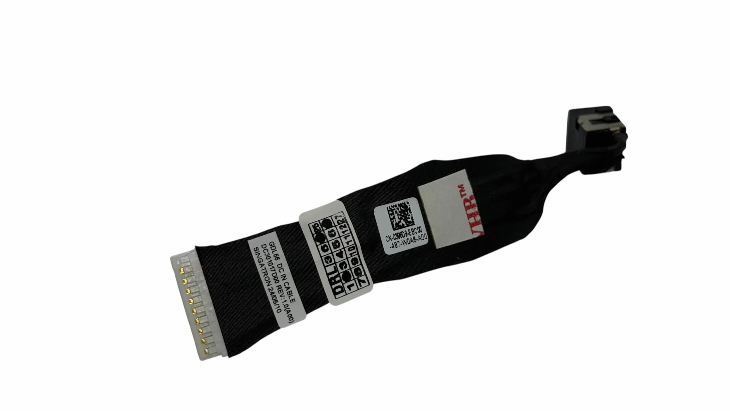 DC Power Input Jack with Cable for Dell 396D9, 0396D9, DC301017D00 GDL56 DCIN, G Series G15 5520, G15 5511 with RTX 3050, G15 5515 Ryzen Edition