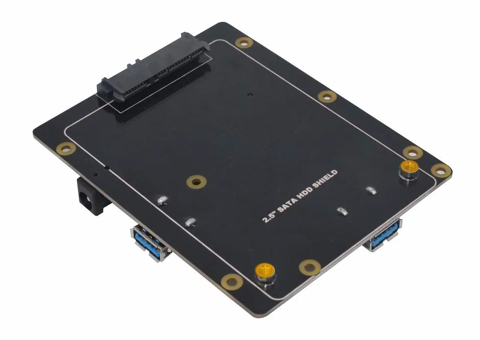 DollaTek Rasberry Pi 3 B+/3B SATA HDD/SSD p?yta rozszerzeń pami?ci masowej, mobilny modu? dysku twardego X820 V3.0 USB 3.0 kompatybilny z 2,5-calowym SATA HDD/SSD/Rasberry Pi 3 Model B+ (B Plus)/3