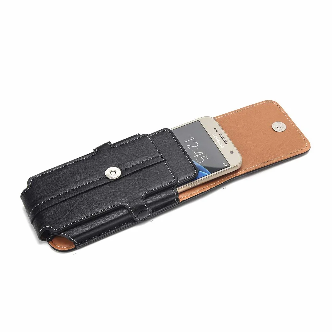 Ochrona telefonu 6.3 Uniwersalny skórzany obudowy, pokrywa ochronna, wykwintna torba na pasek z kamienia, z gniazda kart, karabinek, dla iPhone11pro MAX / 8P / SAMSUNGS20 + / S20 Ultra / S10lite dodat