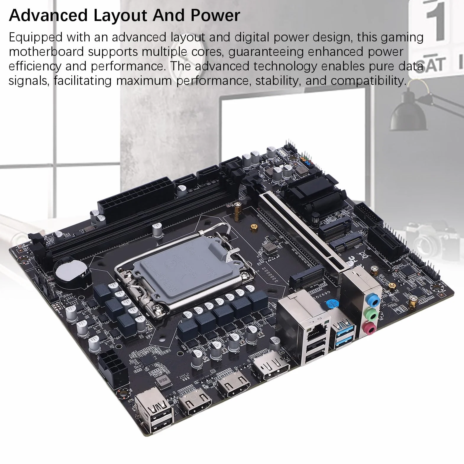Płyta Główna H610 Gaming, DDR4 M.2 NVME Gaming Mainboard lub I3 I5 I7 I9 12th 13th 14th Gen, PCI Express 16X, SATA3.0 2.0, DP HDMI RJ45, Obsługuje NGFF i NVME