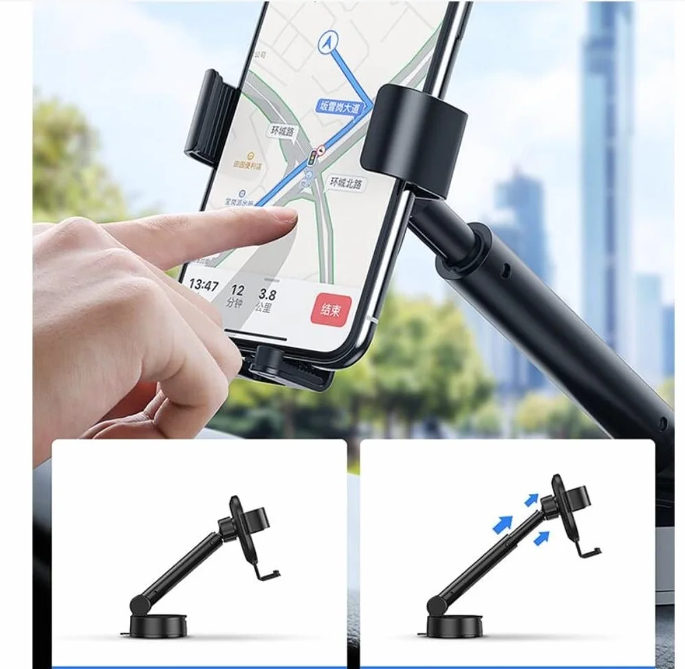 Smartfon Uchwyt Do Samochodu Uchwyt samochodowy z przyssawką pasuje do telefonu komórkowego 4.7-6.5 Cal Auto uchwyt samochodowy na telefon regulowany uchwyt samochodowy Wspornik Nawigacyjny