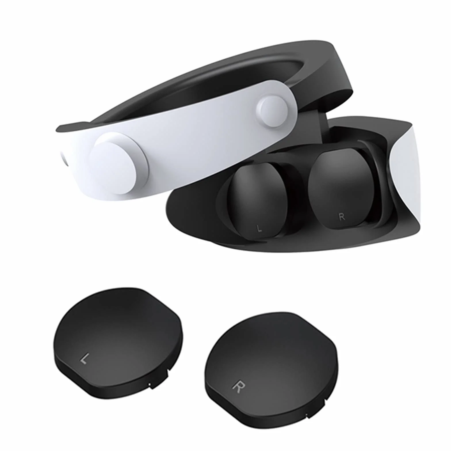 Silikonowy zestaw ochronny do PS VR2 - etui, osłona obiektywu, podkładki antypoślizgowe