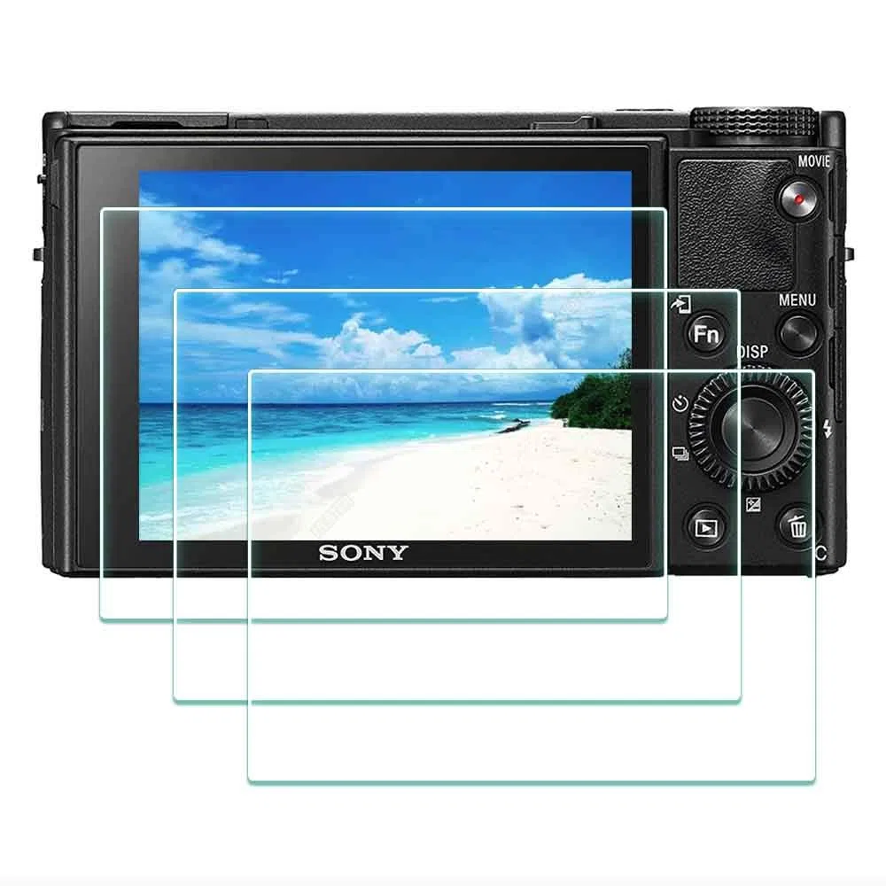 ULBTER Osłona ekranu do aparatu Sony RX100 VII DSC-RX100M7, 0,3 mm twardość 9H, osłona ze szkła hartowanego, odporna na zarysowania, odciski palców, zapobiega powstawaniu pęcherzyków powietrza