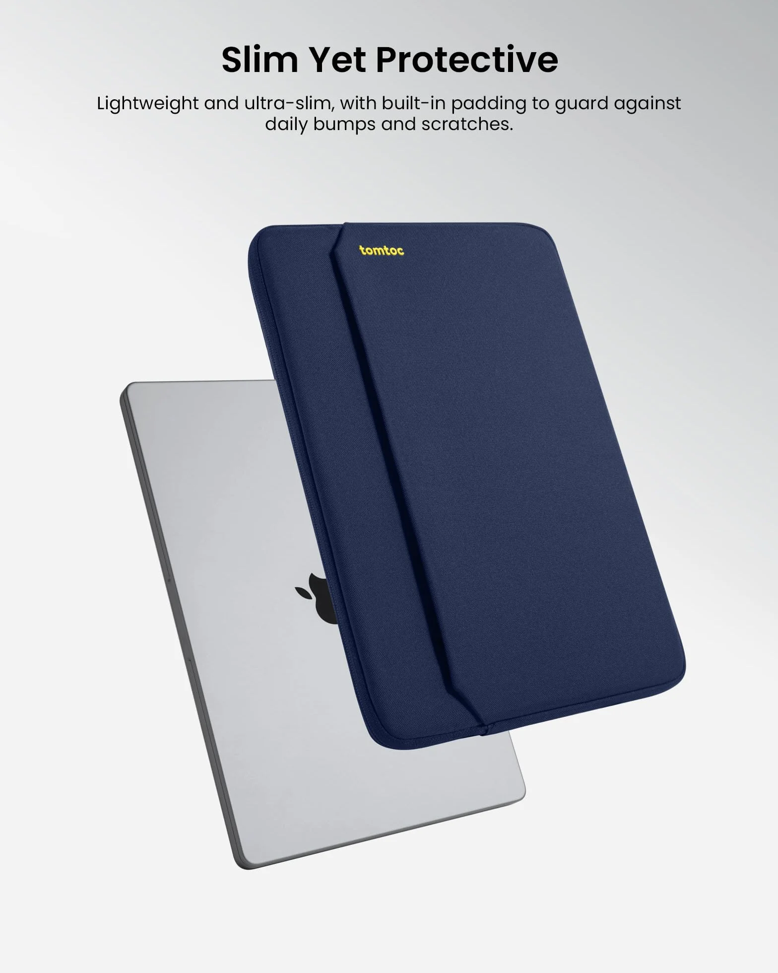tomtoc Slim Torba etui na 13-calowego MacBook Air 2024-2018 M3/A3113 M2/A2681 M1/A2337, 13-calowego MacBooka Pro M2/A2686 M1/A2338 2022-2016, wodoodporna, cienka torba na laptopa, etui na laptopa
