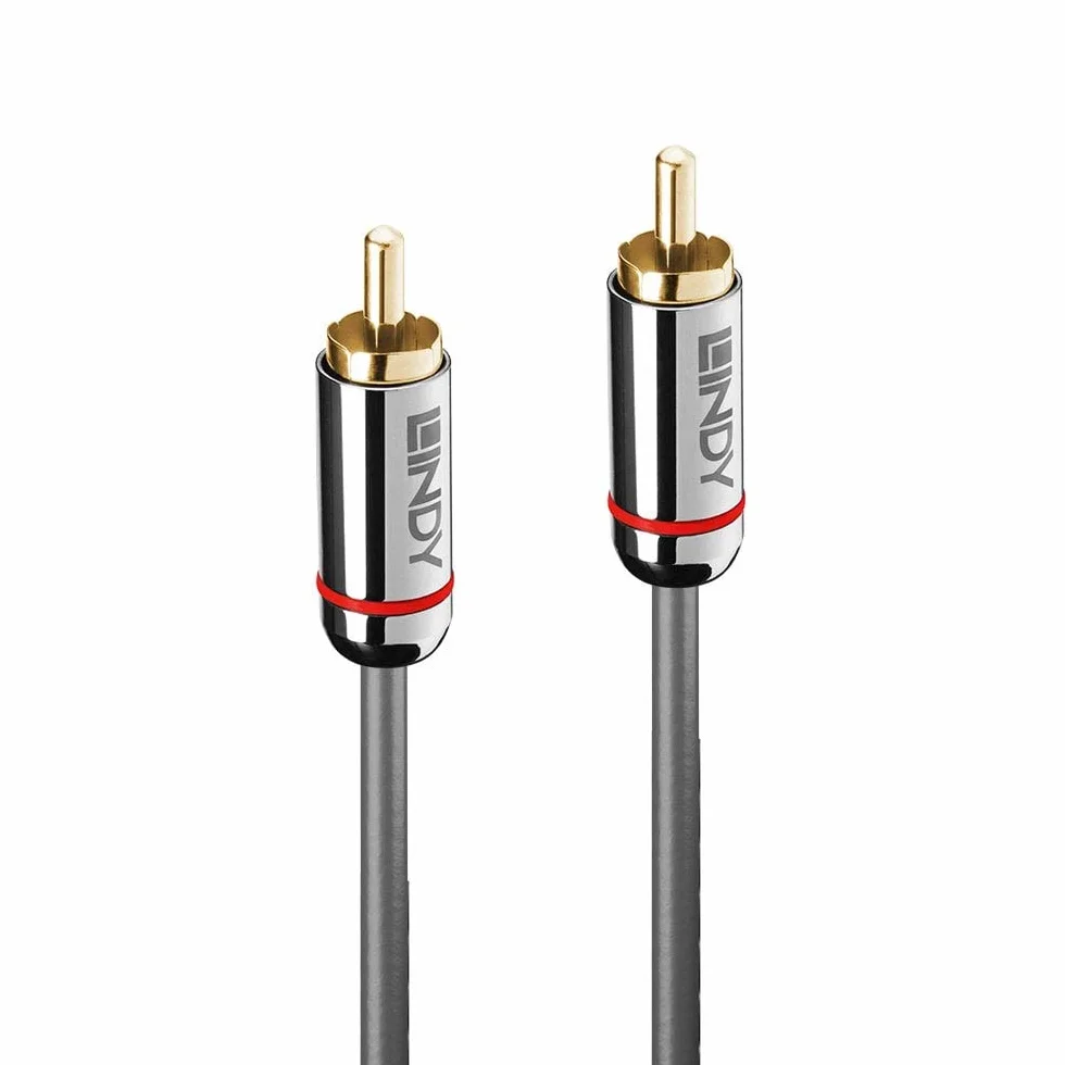 LINDY 35341 3 m Digital kabel audio koncentryczny, Cromo Line antracyt