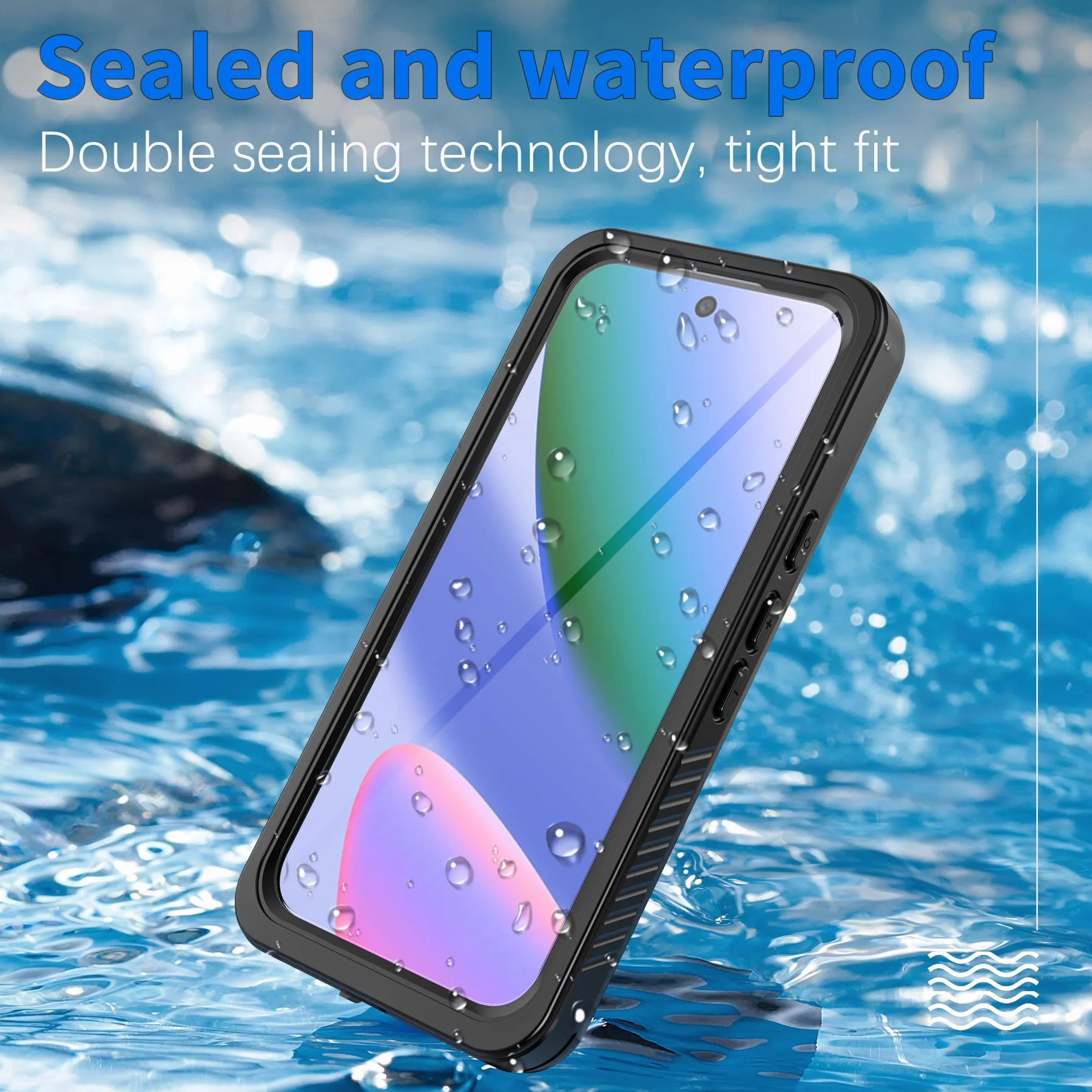 Wodoszczelne etui do Google Pixel 10 z wbudowaną ochroną aparatu i ekranu, [wodoszczelność IP68] [wojskowa ochrona przed upadkiem], pełna ochrona 360° do Google 10 (czarne)