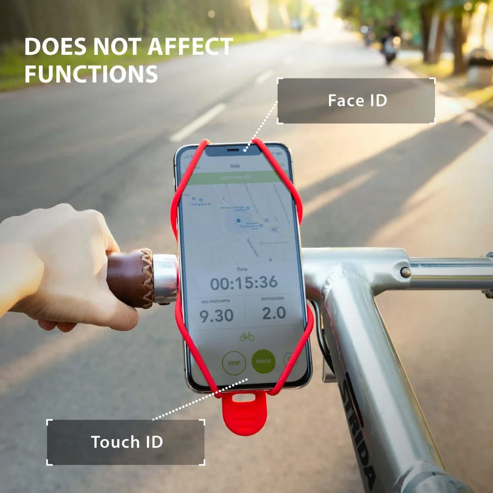 Bone Uchwyt na Telefon Velo Bike Tie 3 Port Phone Velo Czarny