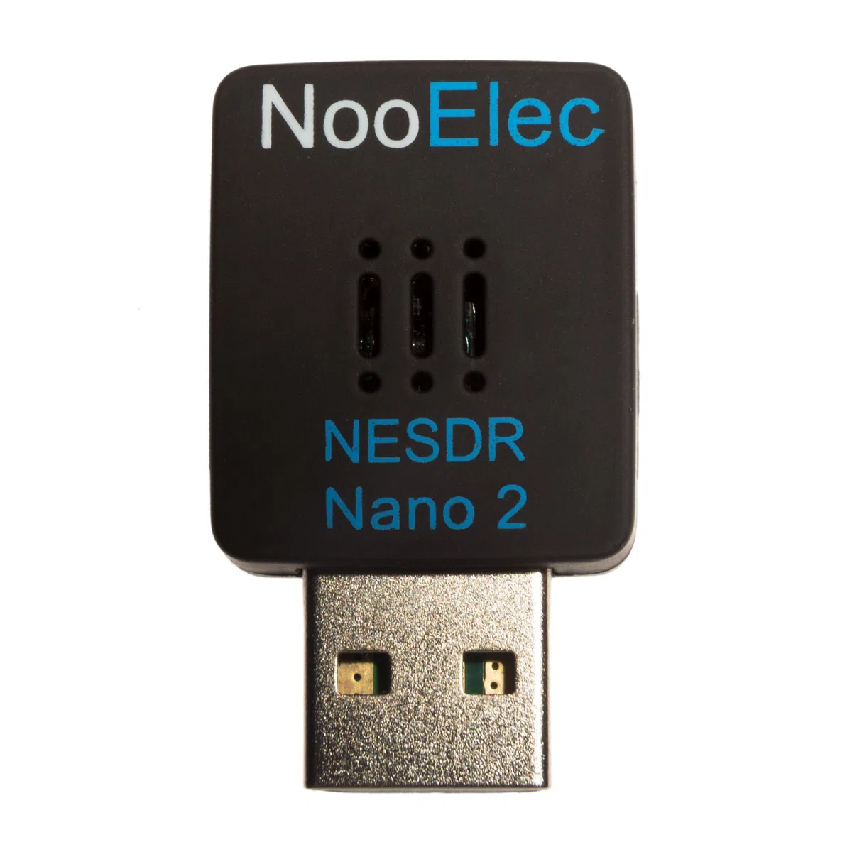 Nooelec NESDR Nano 2 – mały czarny zestaw USB RTL-SDR (RTL2832U + R820T2) z anteną MCX. Kompatybilny z oprogramowaniem, DVB-T i ADS-B, bezpieczny ESD