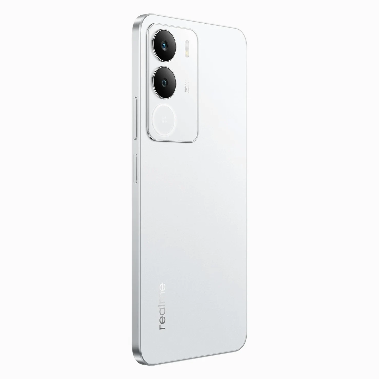 realme P3 Lite Smartfon, biały, 8 + 256 GB, wyświetlacz Eye Comfort 120 Hz, bateria 6000 mAh, chipset T7250, aparat AI 50 MP, ładowanie 15 W (bez adaptera)