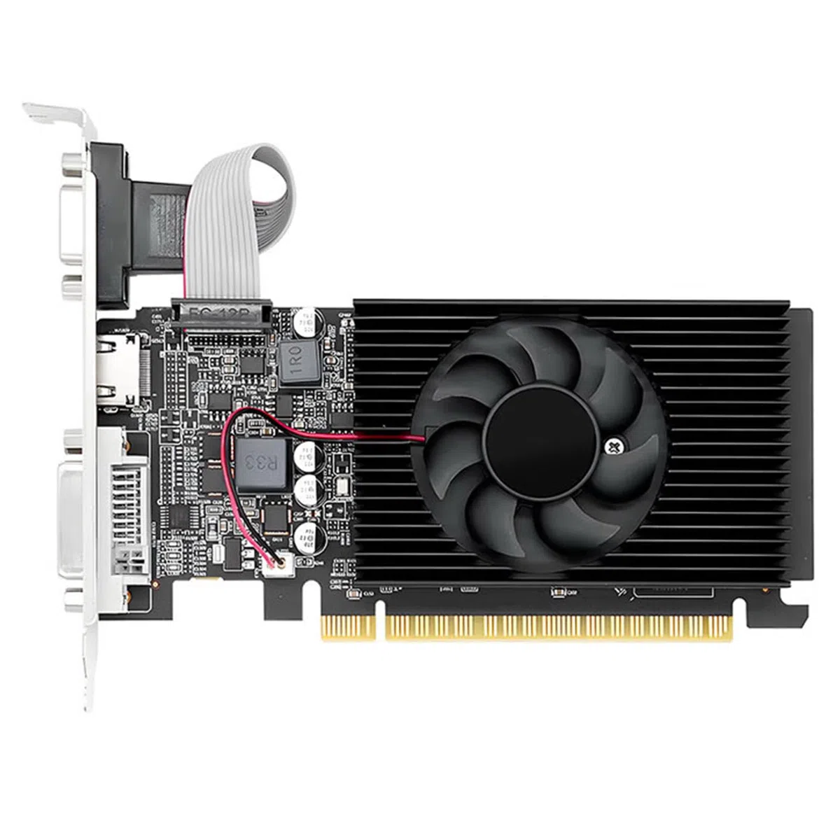 Generic Niskoprofilowa Karta Graficzna 4 GB DDR3 128-bitowa Karta Graficzna HD Interfejs Multimedialny dla Systemów 7, 8, 10 — Doskonała Pod Kątem Niskiego Zużycia Energii i Wysokiej Wydajności