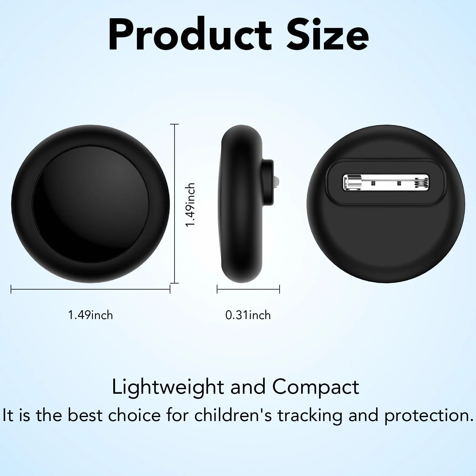 SPGUARD Zestaw 4 ukrytych etui na Apple dla dzieci (1/2), wodoodporne silikonowe etui ochronne z agrafkami dla dzieci, seniorów i zwierząt domowych