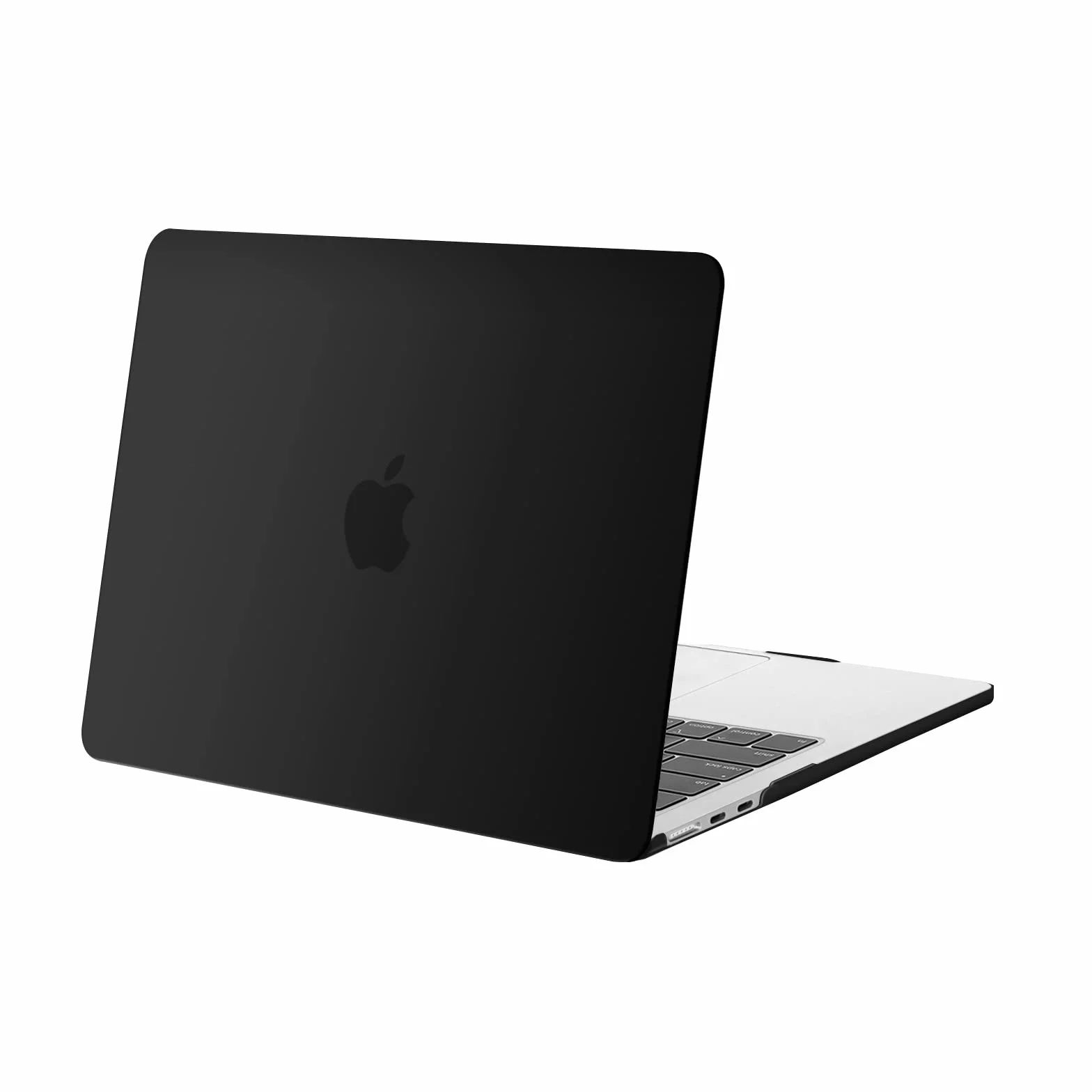 MOSISO Etui kompatybilne z MacBook Air 33.0 cm 2022-2026, twarda obudowa z tworzywa sztucznego, czarna
