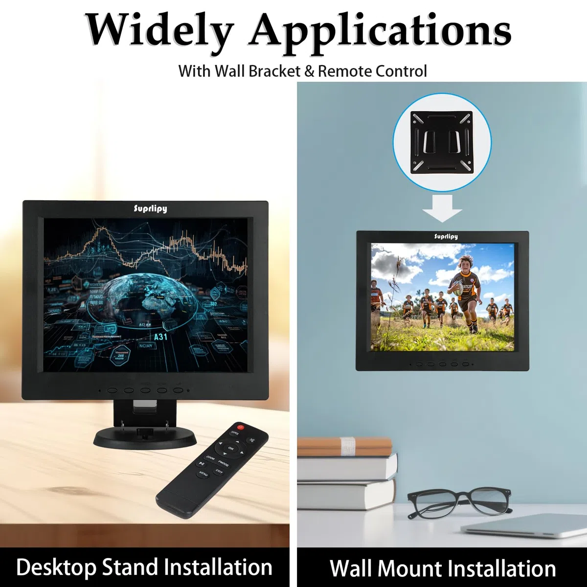 15 cal Ekran Dotykowy 1024x768 Wsparcie HDMI VGA AV USB BNC, 10 Punktów Pojemnościowy Ekran Dotykowy TFT LED Monitor dla PC Laptop Xbox PS5 PS4 Przełącznik POS Systems Wbudowany w