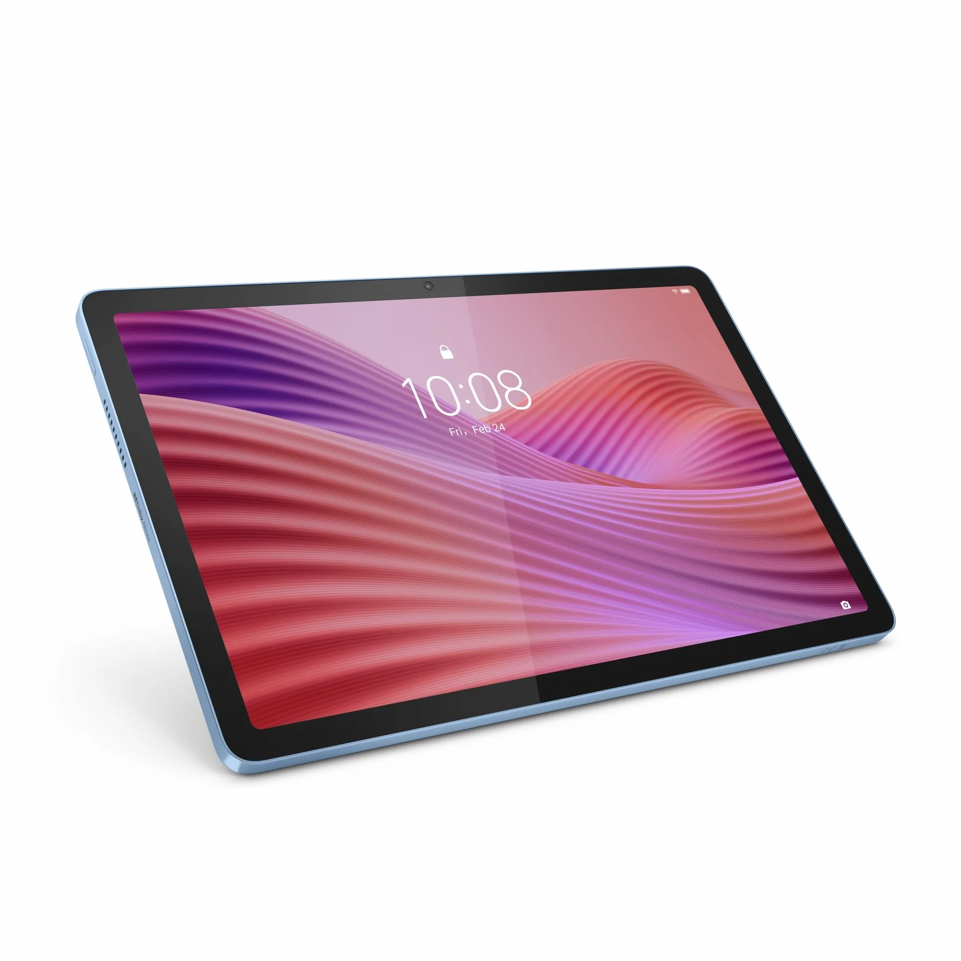 Lenovo Tab, wyświetlacz 10,1" FHD, procesor Mediatek Helio G85, pamięć 4 GB, pamięć 128 GB, WiFi 6, tablet z systemem Android 14, Clear Case w zestawie - Polar Blue