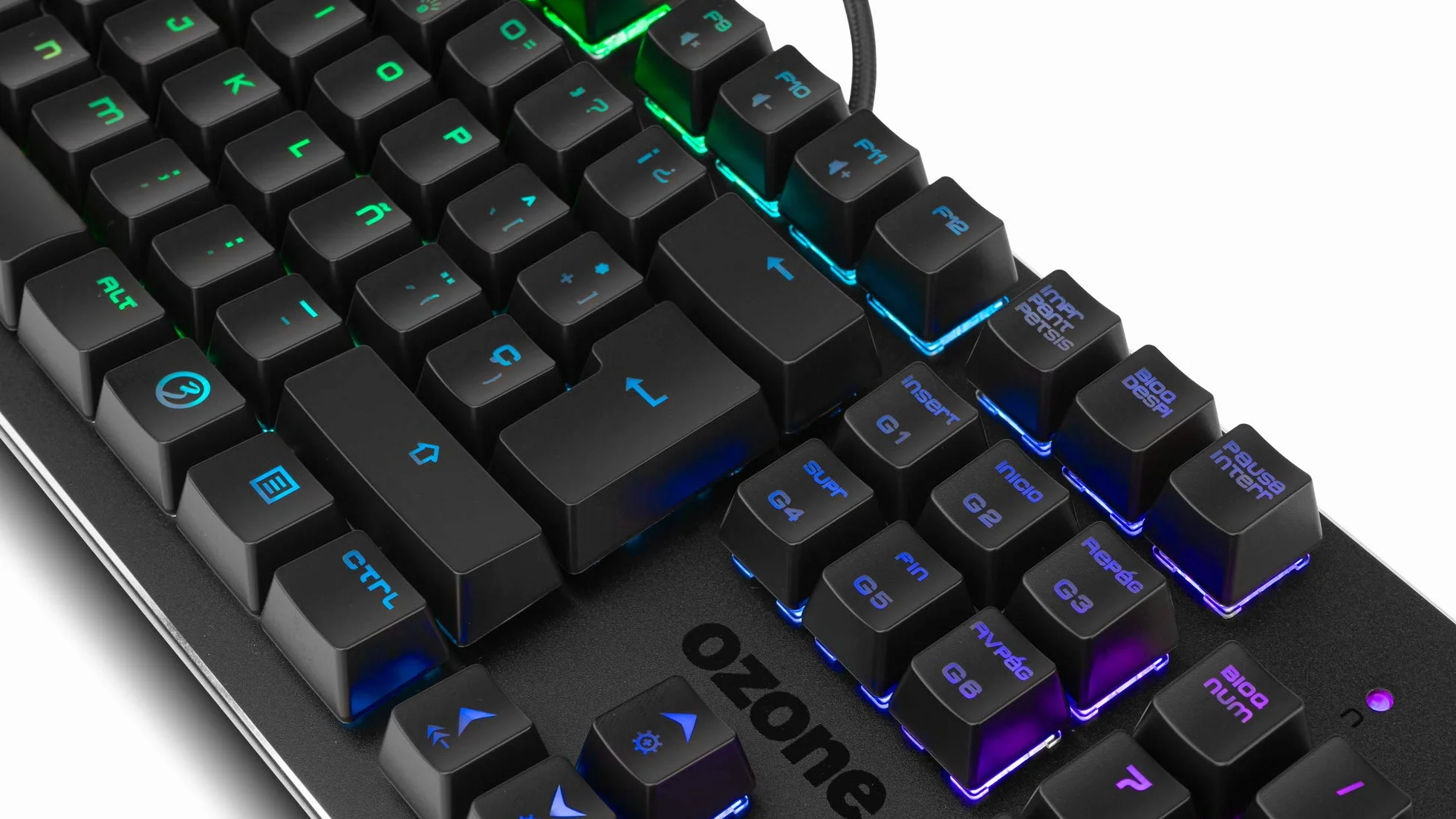 Ozone Gaming Gear Alliance Podświetlana Klawiatura Hybrydowa Czarna