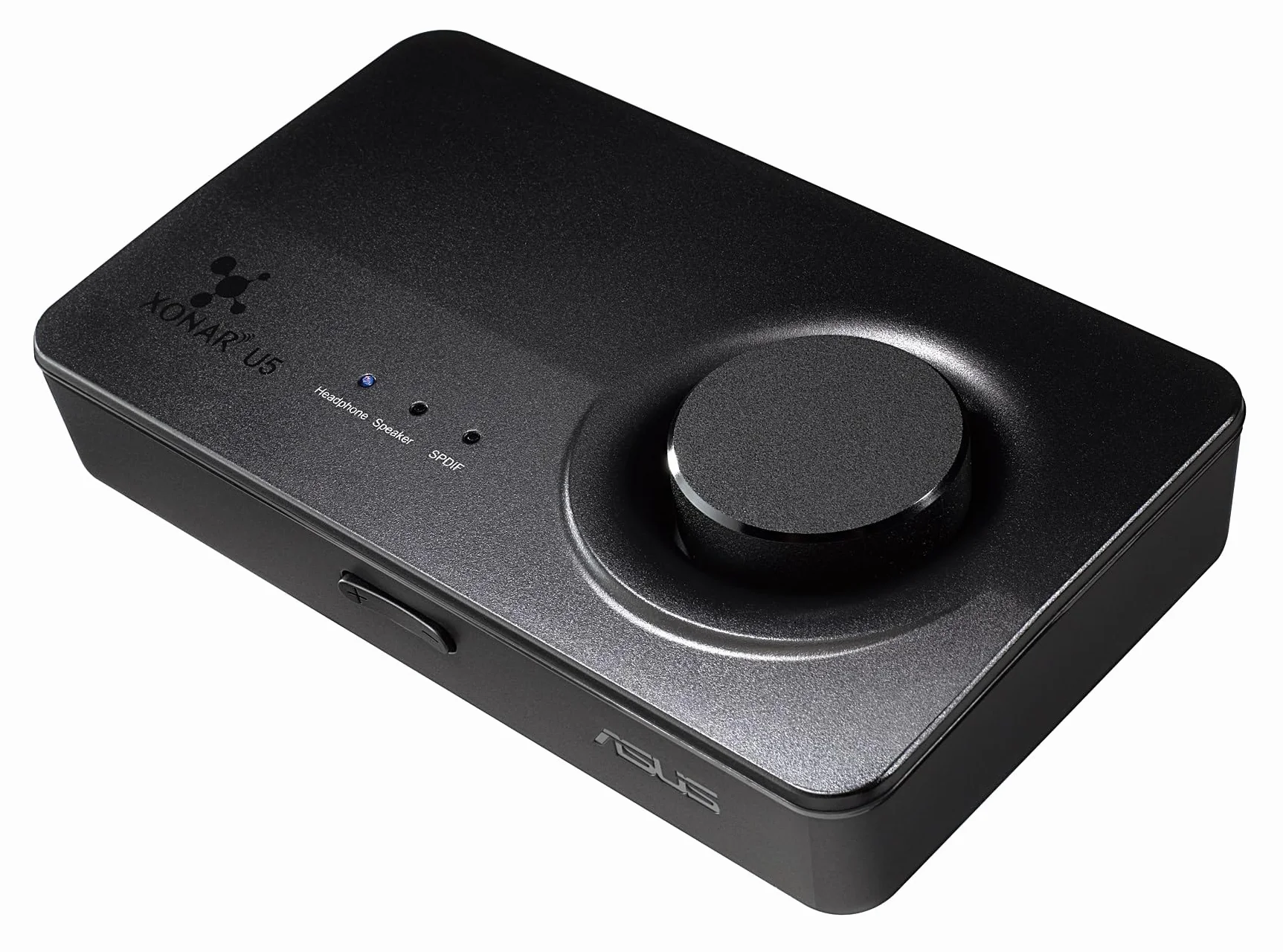Asus Xonar U5 zewnętrzna karta dźwiękowa 5.1 (wzmacniacz słuchawkowy, 192 kHz/24-bit), czarna