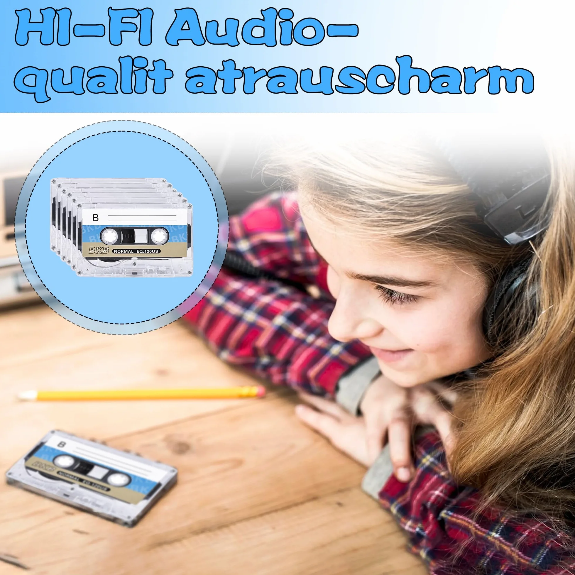 10 sztuk pustych kaset audio: niski poziom szumów, kasety muzyczne 90 min, nadają się do wykładów, seminariów i codziennych nagrań