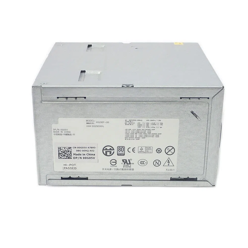 Wymienny zasilacz 525 W D525AF-00 N525EF-00 H525EF-00 H525AF-00 DPS-525FB A HP-D5253A0 HP-D52E0 do Dell Precision T3500