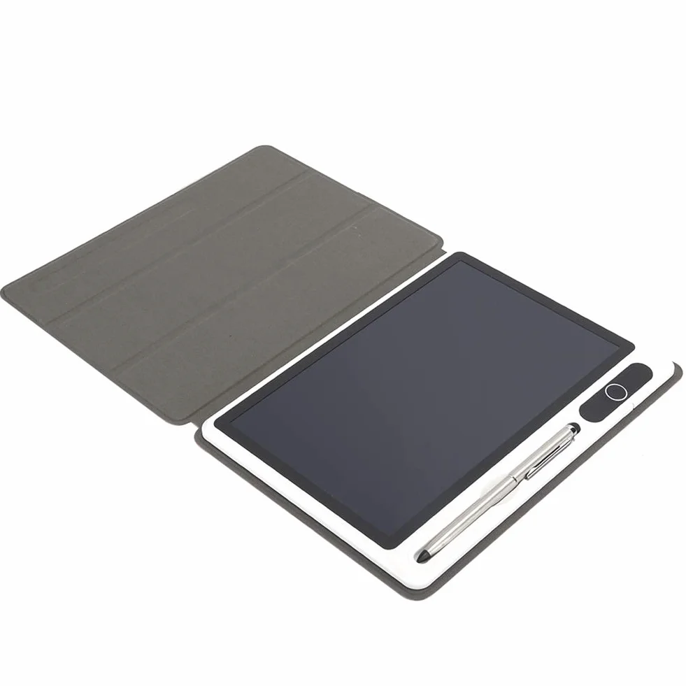 Elektroniczny notatnik 10-calowy tablet LCD do rysowania materiałów komercyjnych Zaawansowana technologicznie technologia laminowania (Red (z skórzanym etui)
