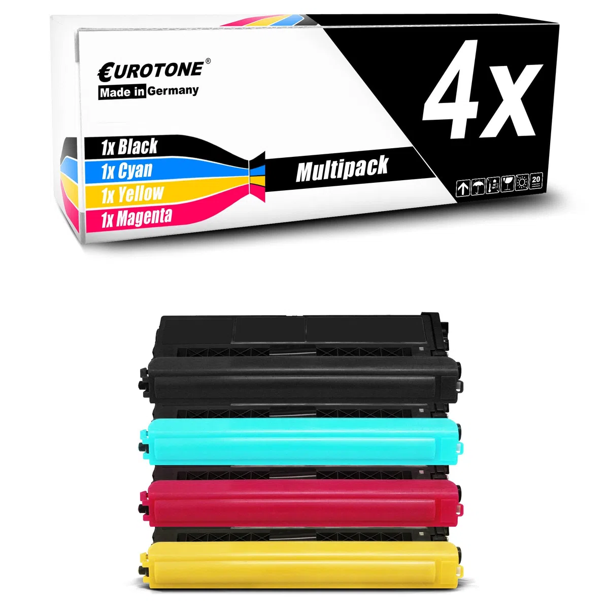 Eurotone Toner 4X Toner kompatybilny jako zamiennik do Brother DCP-L8410 DCP-L8410 zastępuje TN-421 TN421 zestaw