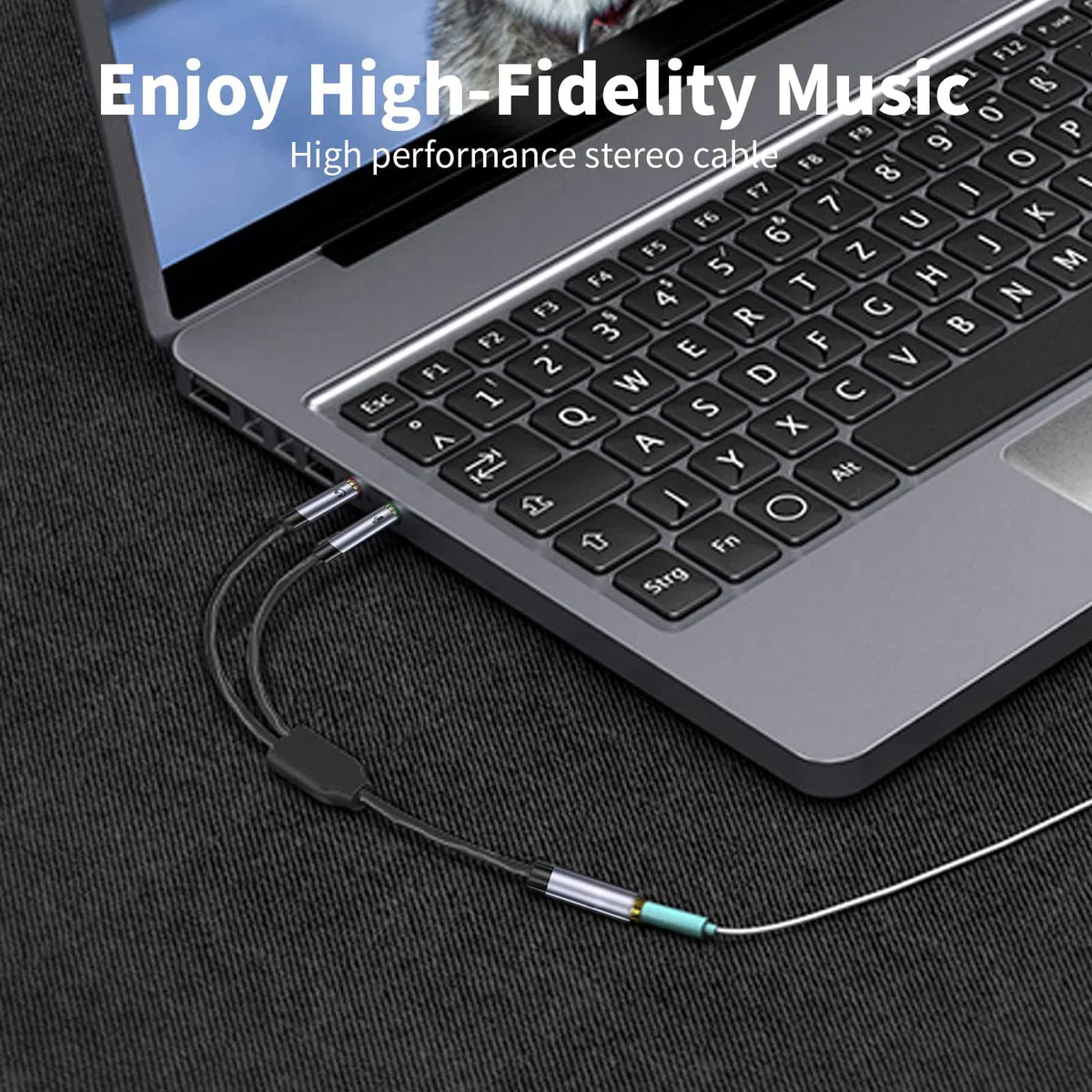 Adapter słuchawkowy, rozdzielacz audio, rozdzielacz audio, rozdzielacz 0,3 m (podwójny 3,5 mm męski na 3,5 mm żeński), adapter słuchawkowy, 1 na 2 gniazdo do słuchawek, zestawu słuchawkowego,