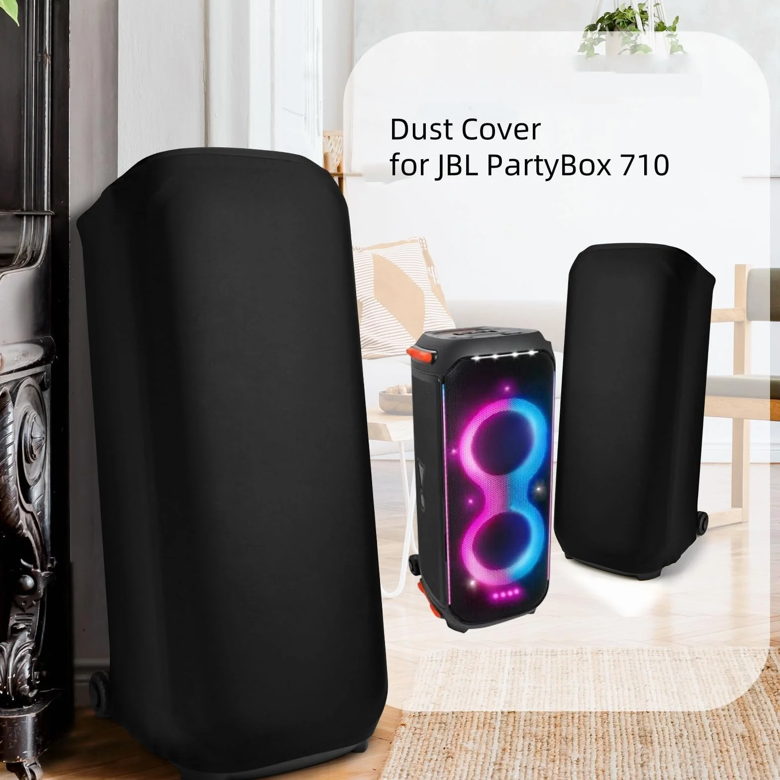 Osłona przeciwpyłowa do JBL PartyBox 710, wielokrotnego użytku, elastyczna osłona głośnika, obudowa przeciwpyłowa do JBL PartyBox 710, przenośne głośniki zewnętrzne