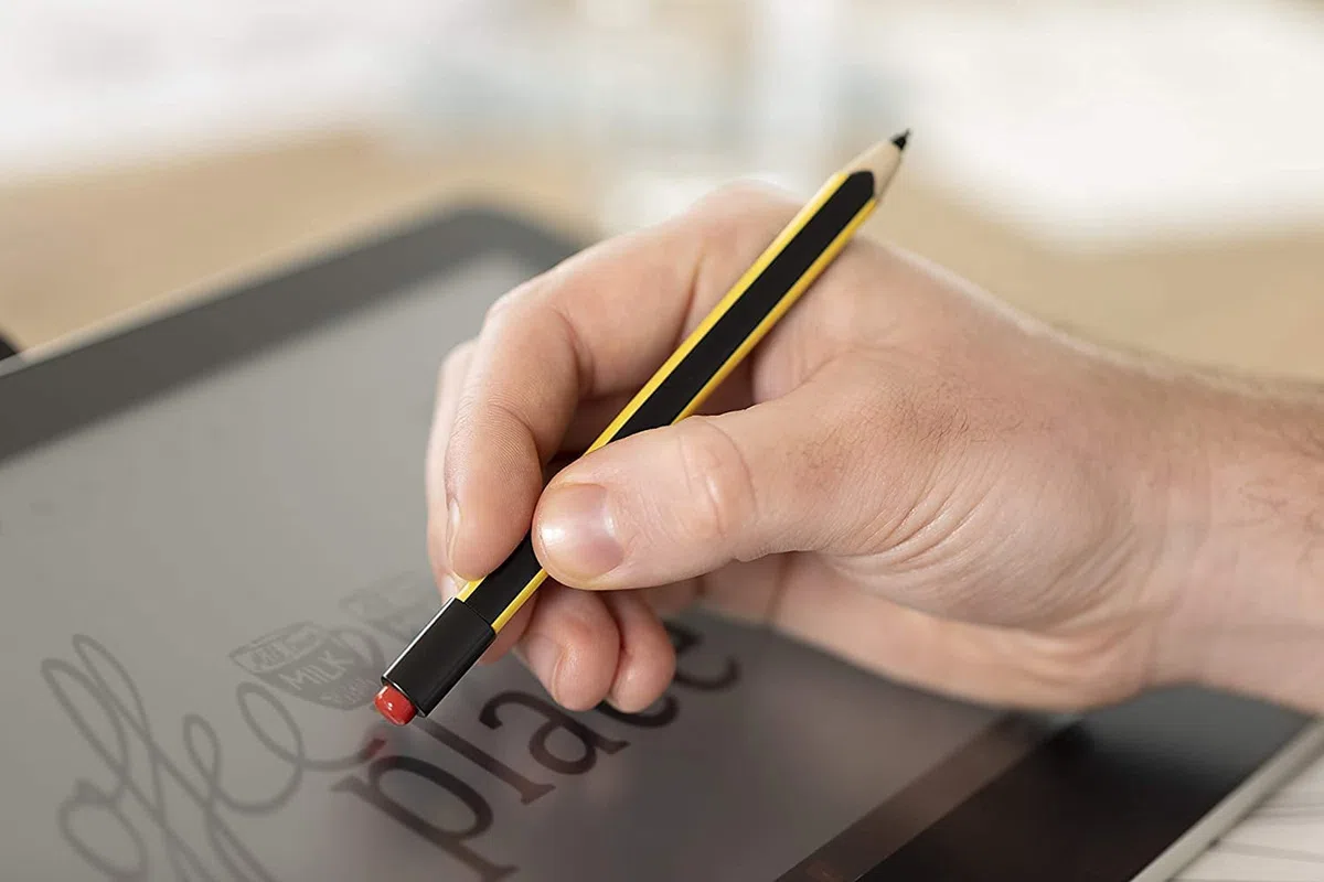 STAEDTLER Noris Digital Jumbo 180J 22 EMR zestaw rysików, 1 rysik z cyfrową gumką, do pisania cyfrowego, rysowania i wymazywania na ekranach dotykowych EMR + 5 dodatkowych końcówek zamiennych, 180J