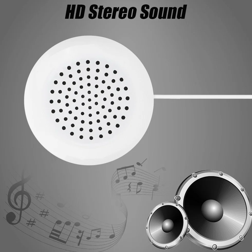 Przenośne głośniki liniowe Głośnik na poduszkę, mini głośnik 3,5 mm, głośnik pod poduszką do telefonu MP3 Przenośna płyta CD (biała), Głośnik Mini głośnik Przenośny głośnik 3 5 mm Poduszkowy głoś