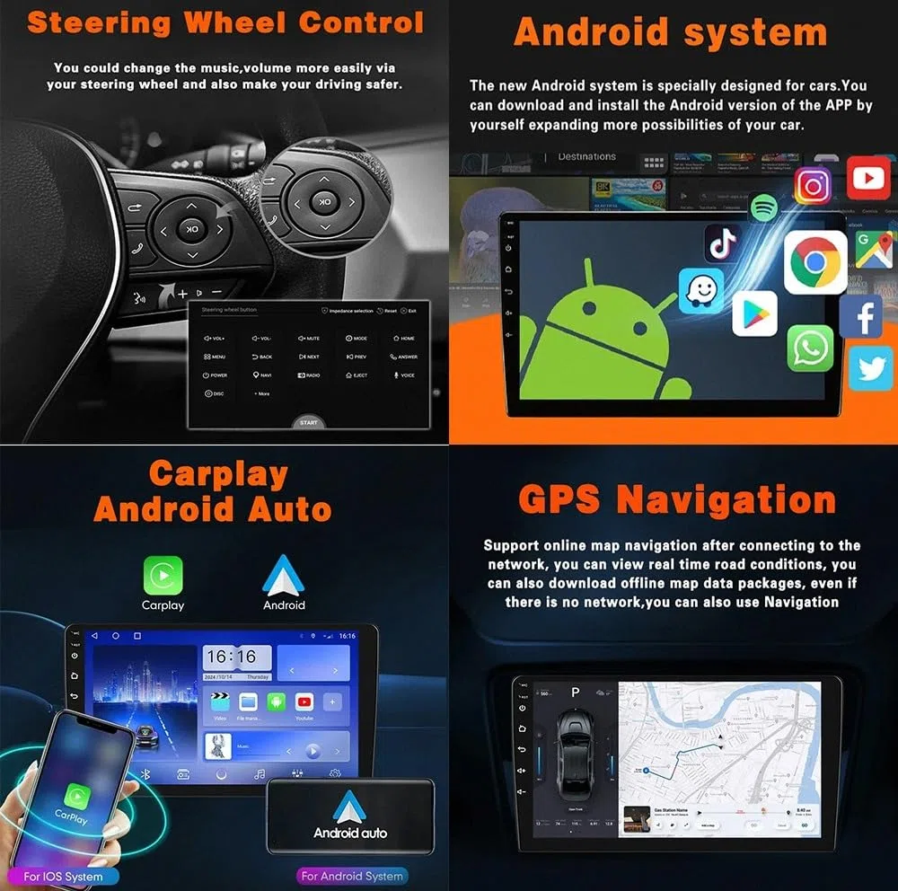 Przenośny Ekran Dotykowy Do Samochodu dla VOLKSWAGEN JETTA 2013-2019 Odbiorniki Car Audio, Wyświetlacz Hd, Przenośna Nawigacja Na Żywo, Odtwarzacz Muzyki, 4 Rdzeń 1G+16G