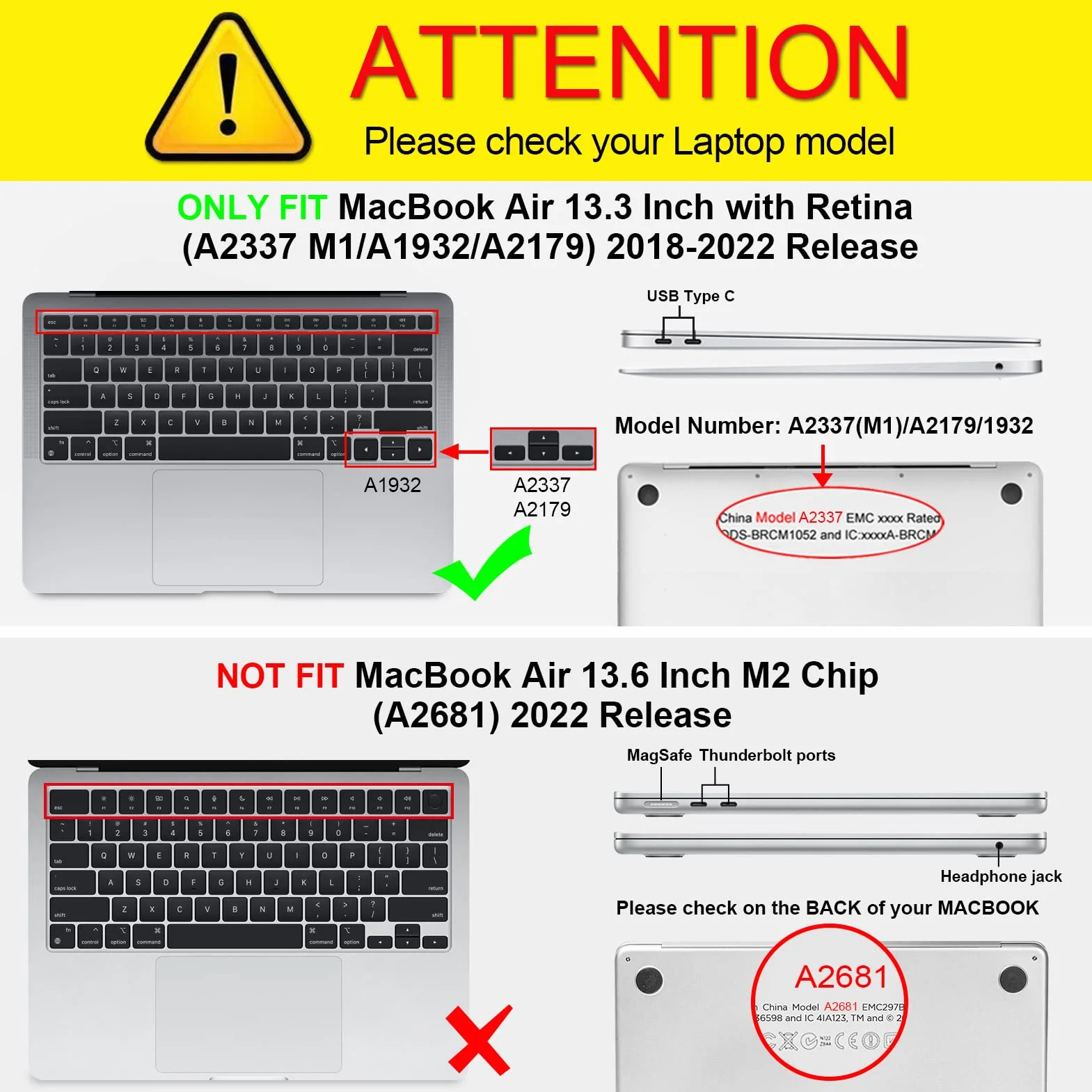 Fintie Etui ochronne z TPU do MacBook Air 13" 2018-2020 A2337 A2179 A1932, niebieskie